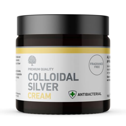 All Natural Colloidal Silver Cream With Moisturising Coconut Oil – 100g
