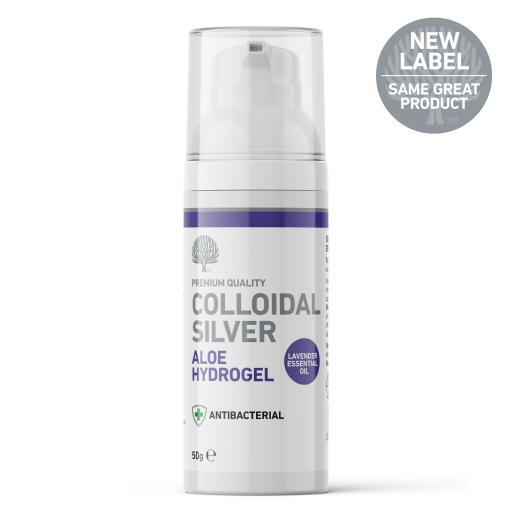 Colloidal Silver Aloe Hydrogel with Lavender Essential Oil – 50g