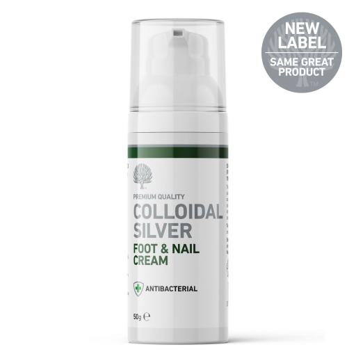 All Natural Colloidal Silver Antifungal Foot & Nail Cream – 50g