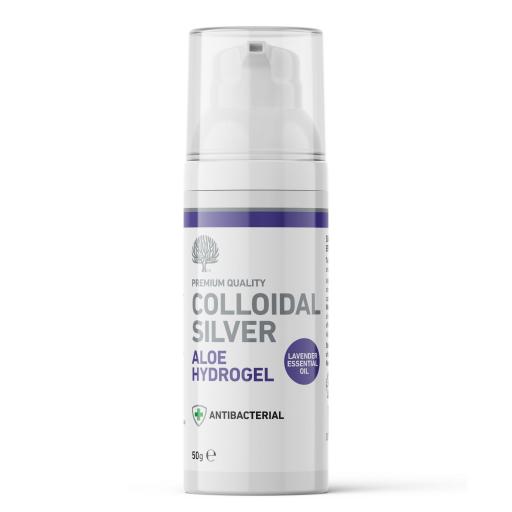 Colloidal Silver Aloe Hydrogel with Lavender Essential Oil – 50g