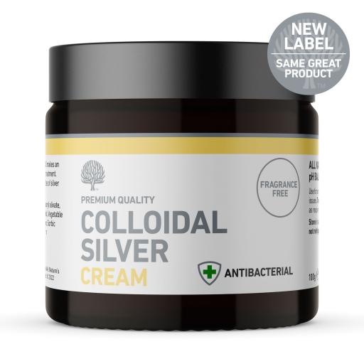 All Natural Colloidal Silver Cream With Moisturising Coconut Oil – 100g