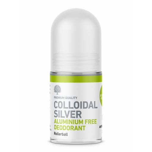 NEW All Natural Aluminium Free Antibacterial Colloidal Silver Deodorant (Pine, Eucalyptus & Peppermint) - 50ml
